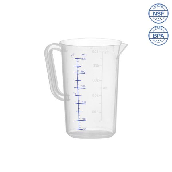 Κανάτα Δοσομετρητής Μεζούρας PP 500ml με Διαγράμμιση