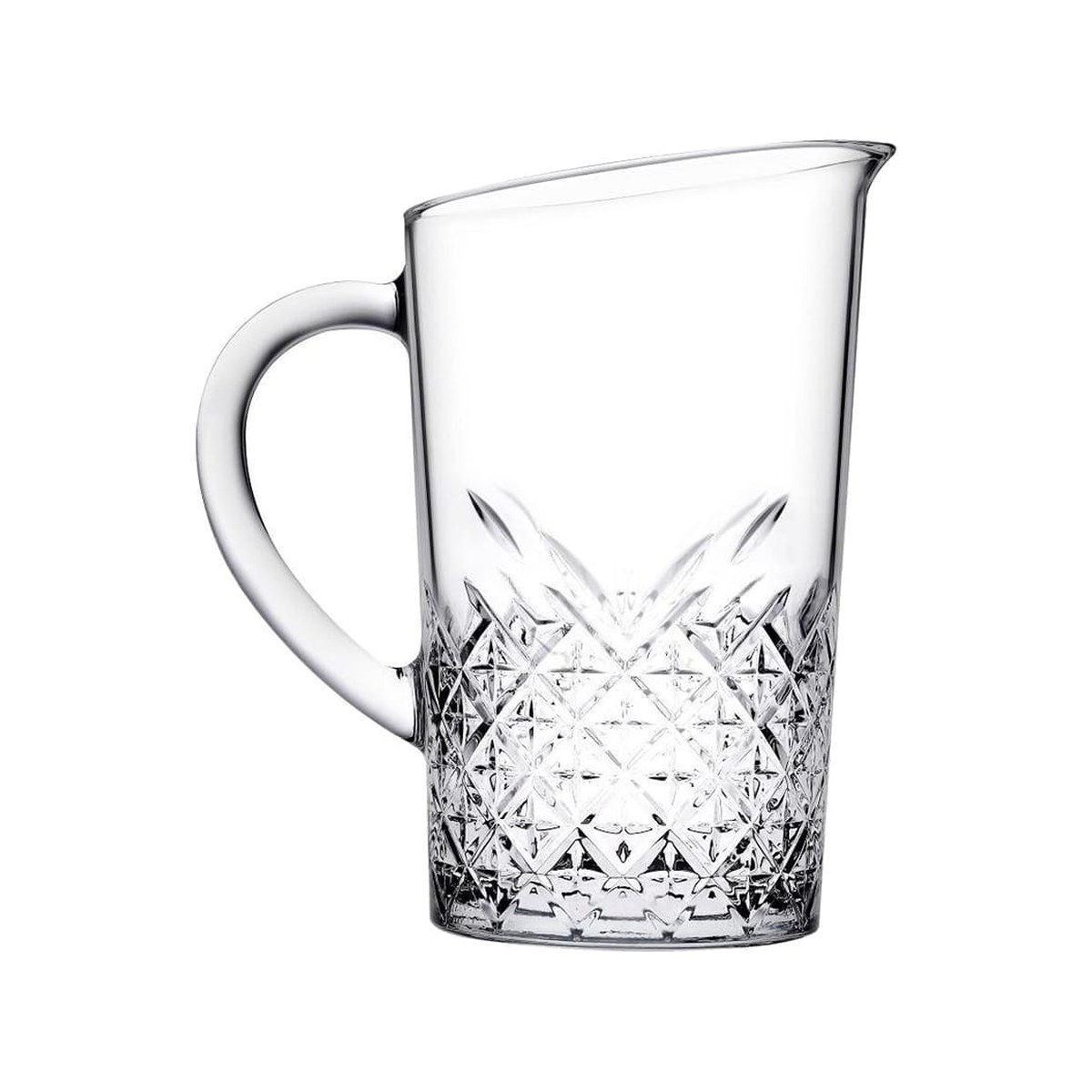 Carved Glass Jug 1440ml Timeless 55332 Pasabahce Timeless carved glass jug, 1440 ml