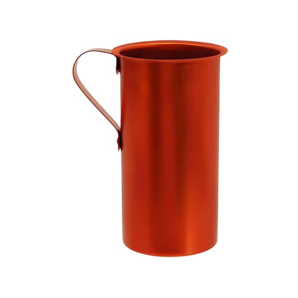 Red aluminum wine measuring jug, 1 litre