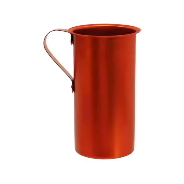 Red aluminum wine measuring jug, 250 ml