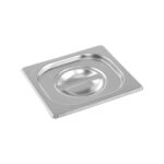 Stainless steel 18/0 gastronomy container lid 1/6