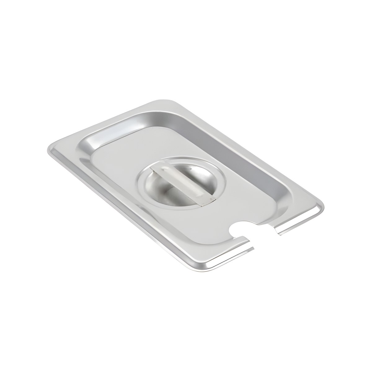 Gastronomy Food Container Lid With Notch 1/9 Inox 18/0 18/0 stainless steel gastronorm 1/9 container lid with notch