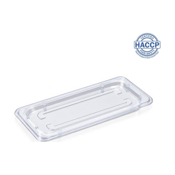 Polypropylene GN 1/3 food container lid, 17.3x32.5 cm
