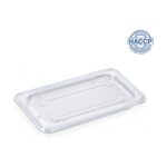 Polypropylene GN 1/4 food container lid, 16.2x26.5 cm