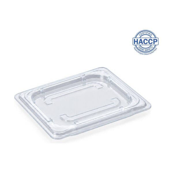 Polypropylene GN 1/6 food container lid, 16.2x17.3 cm