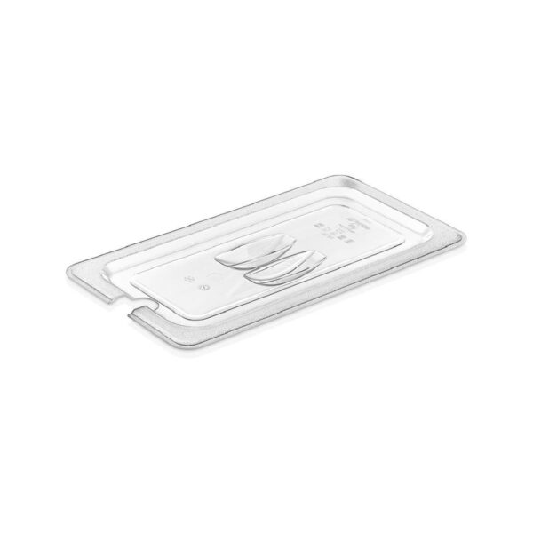Polycarbonate GN 1/3 lid with notch
