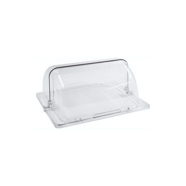Ορθογώνιο πολυκαρβονικό καπάκι roll top 1/2, 32,5x26,5 εκ.