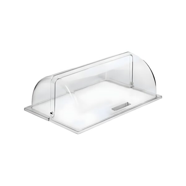 Καπάκι βιτρίνας Roll Top από πολυκαρβονικό GN 1/1, 53x32,5 εκ.