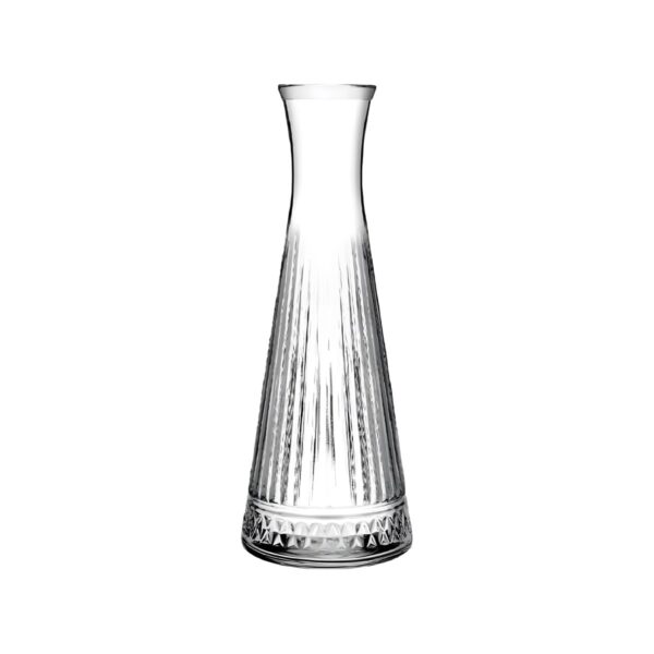 Pasabahce Elysia carved glass decanter, 1 litre