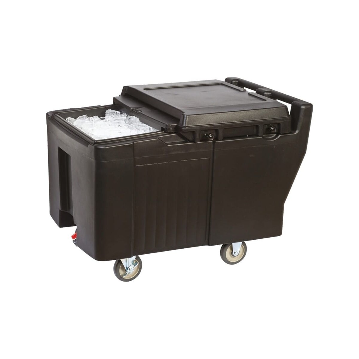 Insulated Ice Transport/Storage Cart Container 175Lt Insulated ice transport and storage cart container, 175 litres, 61x97x75 cm