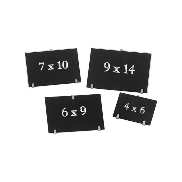 Garibaldi black matte cardboard card, 4x6 cm