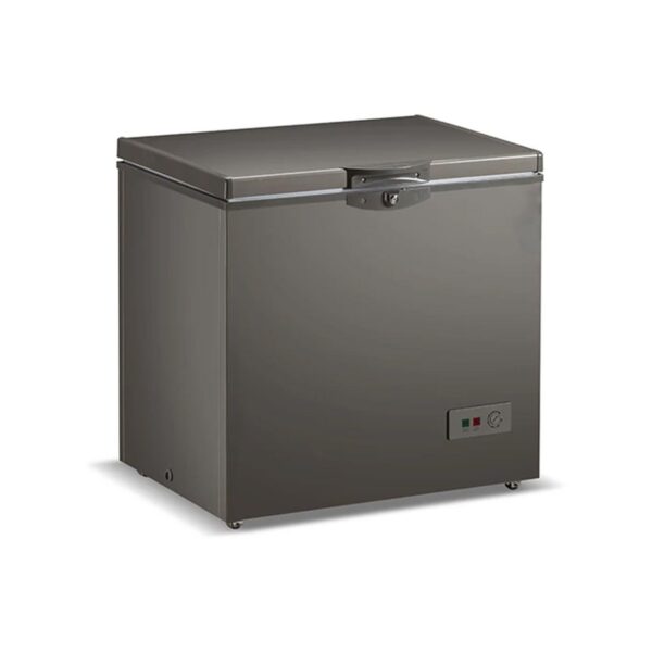 Grey chest freezer, 227 litres