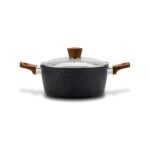 Nava Stone non-stick aluminium casserole, 28 cm diameter, 6.6 litres
