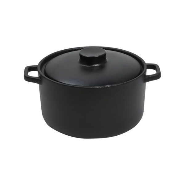 Black Lava stoneware casserole, 22x17x10 cm