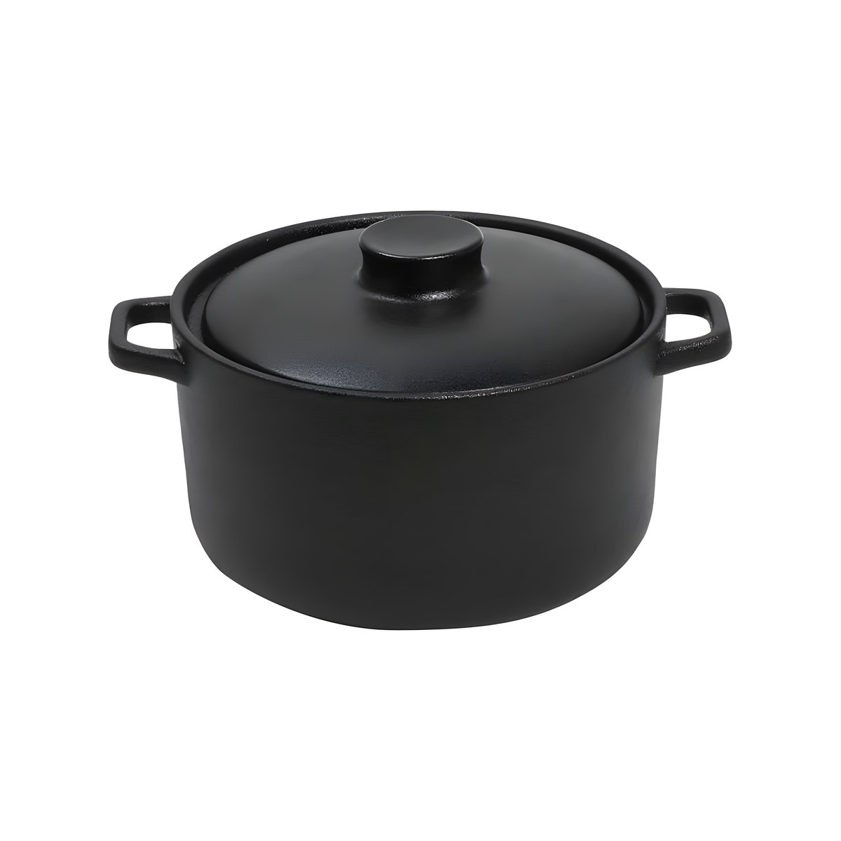 Lava Casserole Black Stoneware 22x17x10cm NOL102 Black Lava stoneware casserole, 22x17x10 cm