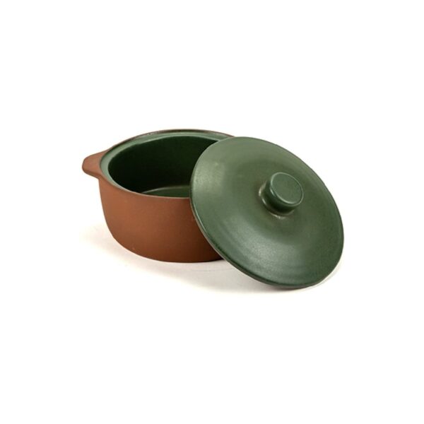 Κατσαρόλα με καπάκι Green Terra από terracotta, Φ15x6,5 εκ.