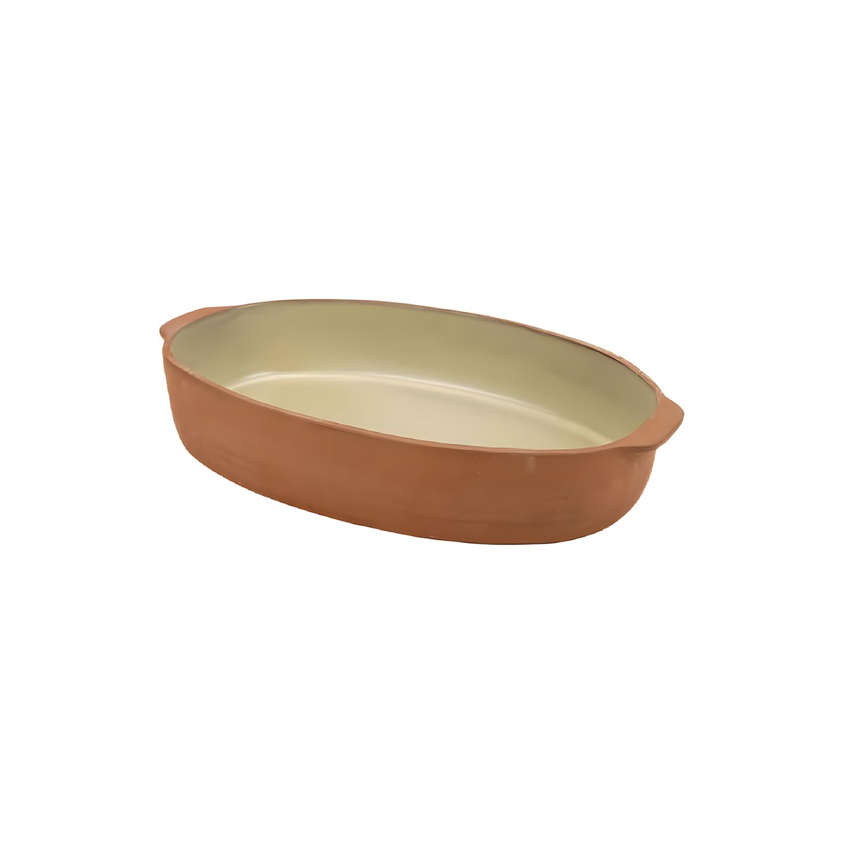 Κατσαρόλα Οβάλ 27x17εκ Cream Terra Οβάλ κατσαρόλα Terra από terracotta σε κρεμ χρώμα, 27x17 εκ.