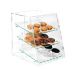 Βιτρίνα ταμείου Garibaldi από plexiglass, 3 επιπέδων με 3 δίσκους 33x33 εκ