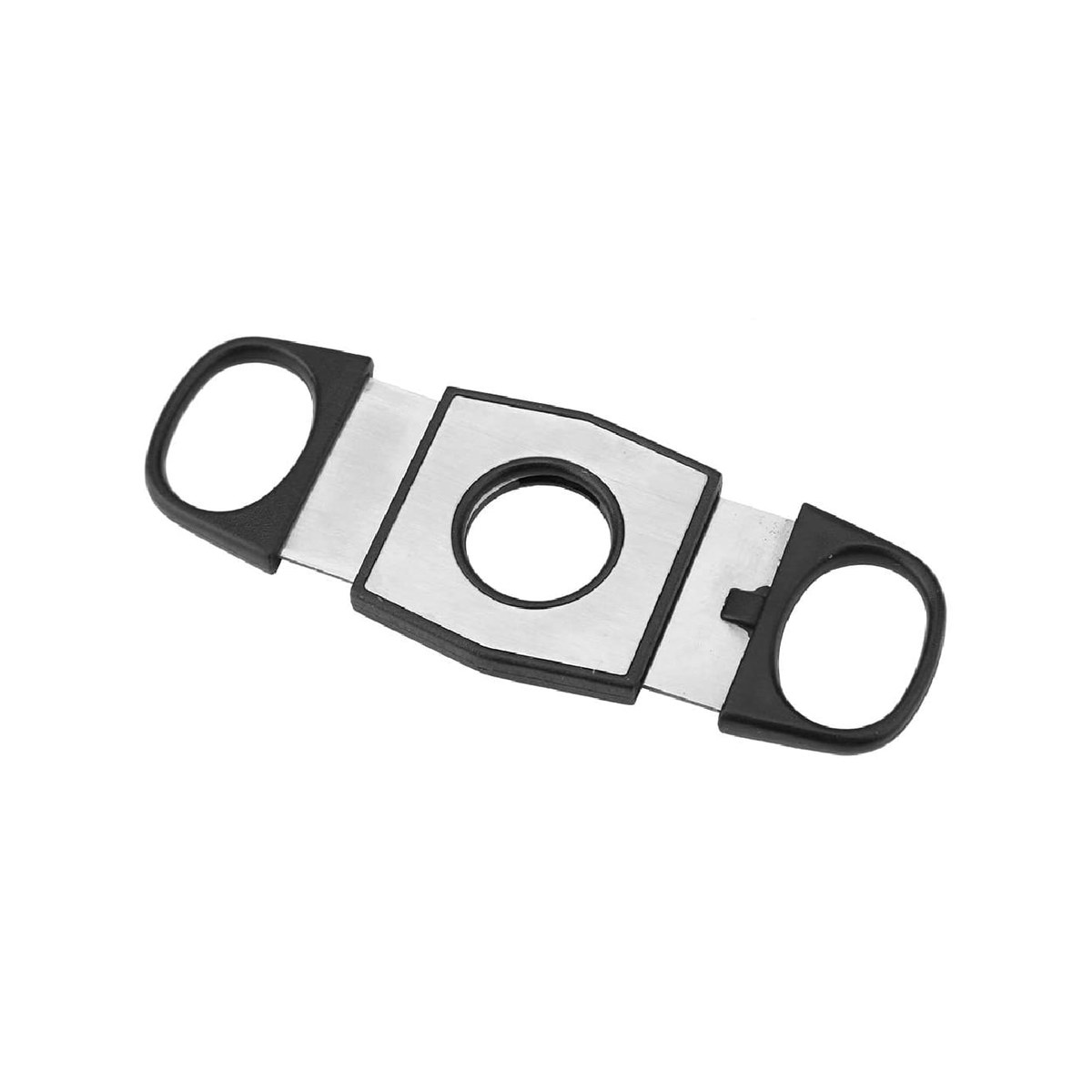 Double Cigar Cutter Inox/Black Cohiba Cohiba double stainless steel cigar cutter in black and silver