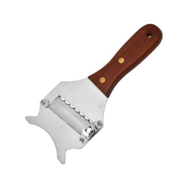 Stainless steel 18/10 truffle slicer with wooden handle