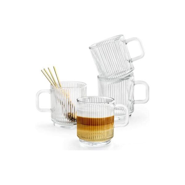 Lines glass mug, 40 cl