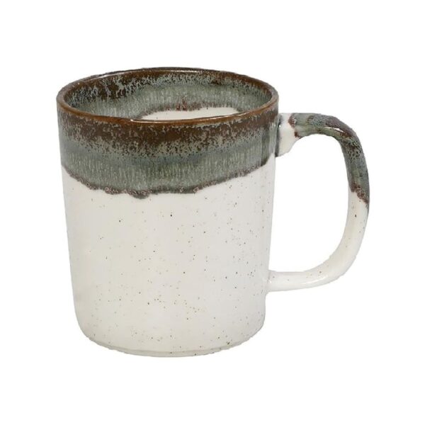 Green Espiel React porcelain mug, 31 cl