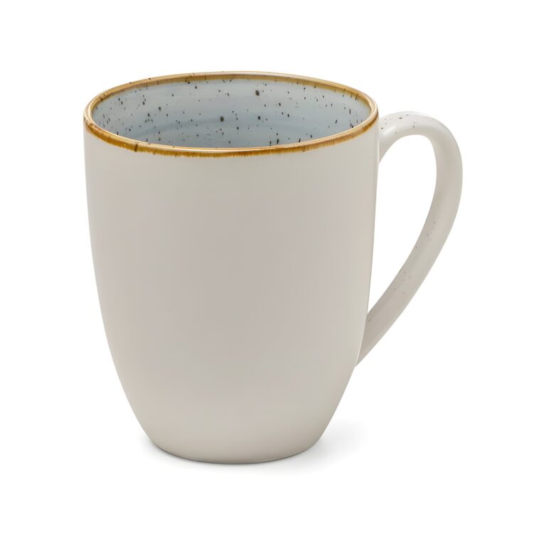 Duck Egg porcelain breakfast mug, 36 cl