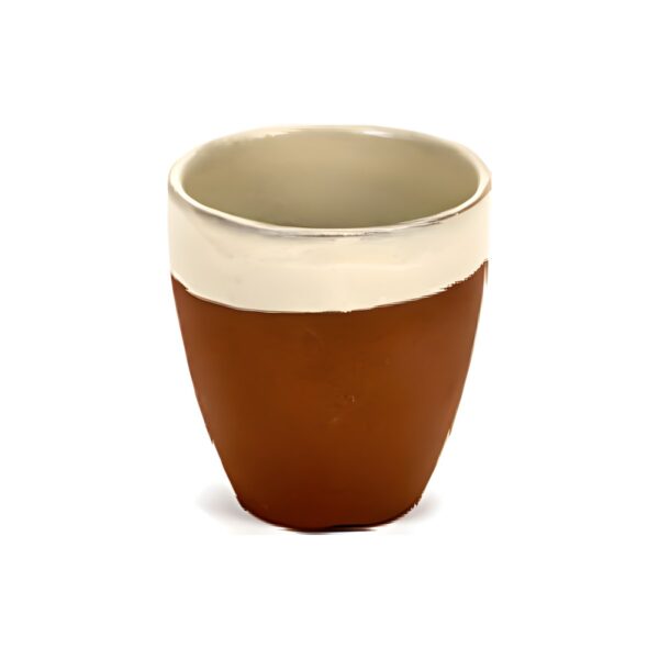 Terra Cream terracotta mug, 8 cl
