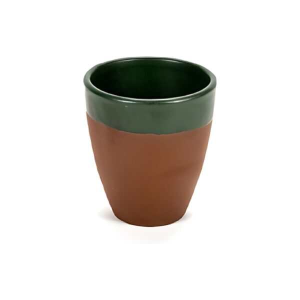 Terra Green terracotta mug, 8 cl