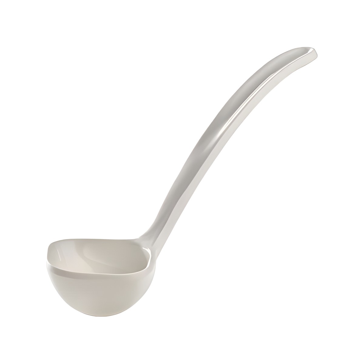 Ladle 26.5cm Melamine White Deep white melamine ladle, 26.5 cm