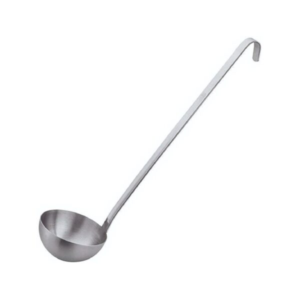 Deep monoblock 18/10 stainless steel ladle, 12 cm diameter, 500 ml