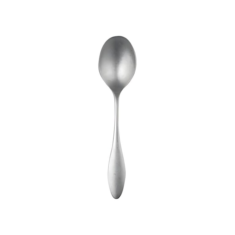 Mepra Carinzia Pewter stainless steel 18/10 fruit spoon, 18.5 cm long