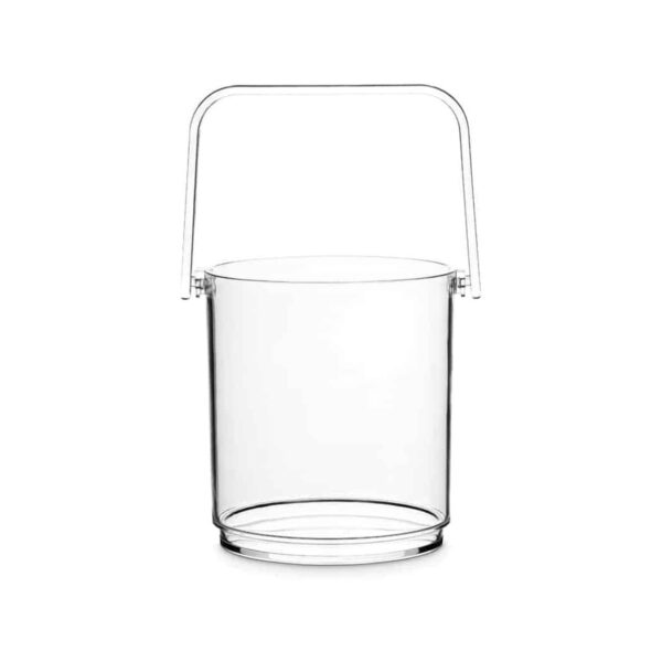 Transparent polycarbonate ice bucket, 1.2 litre, 14x14 cm