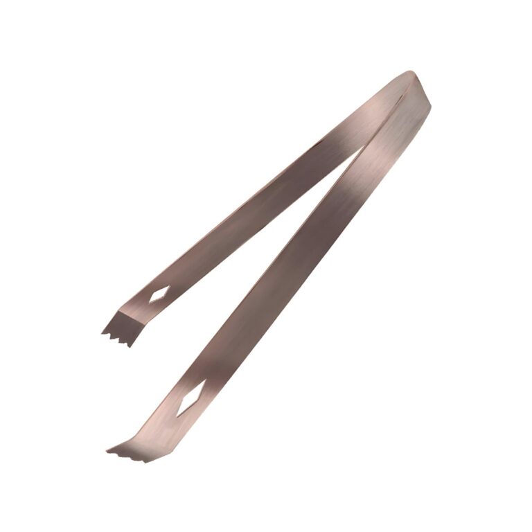 Antique Copper 18/10 stainless steel ice tongs, 18 cm
