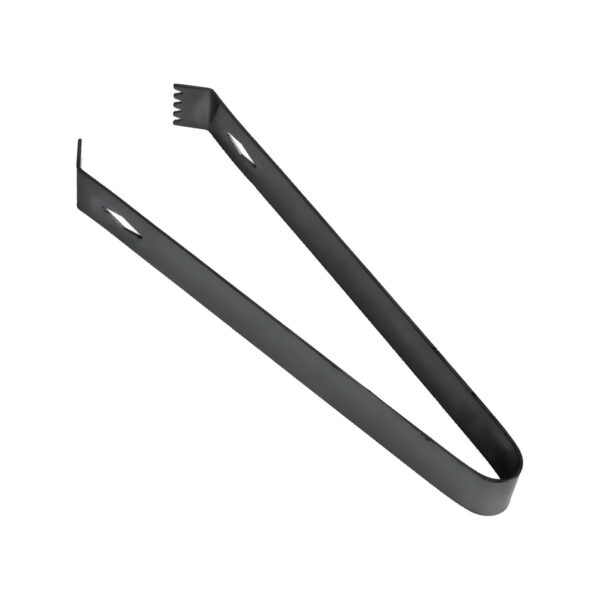 Ανοξείδωτη λαβίδα πάγου 18/10 σε μαύρο gunmetal χρώμα, 18 εκ.