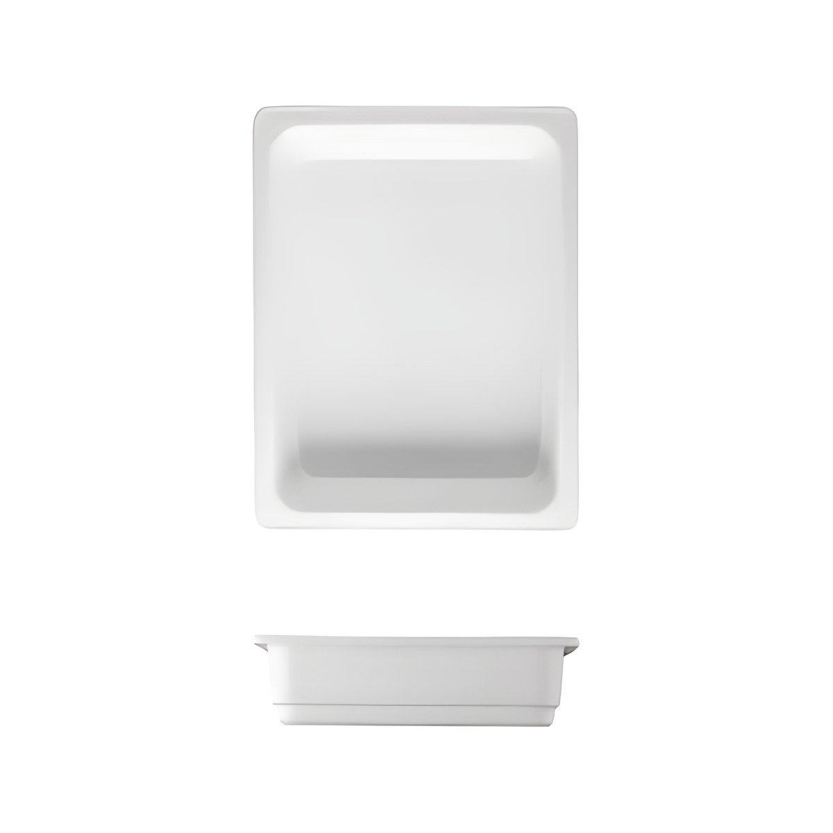 GN Porcelain Bowl 1/2 6.5cm Depth 65-1273 Porcelain GN 1/2 pan, 6.5 cm depth