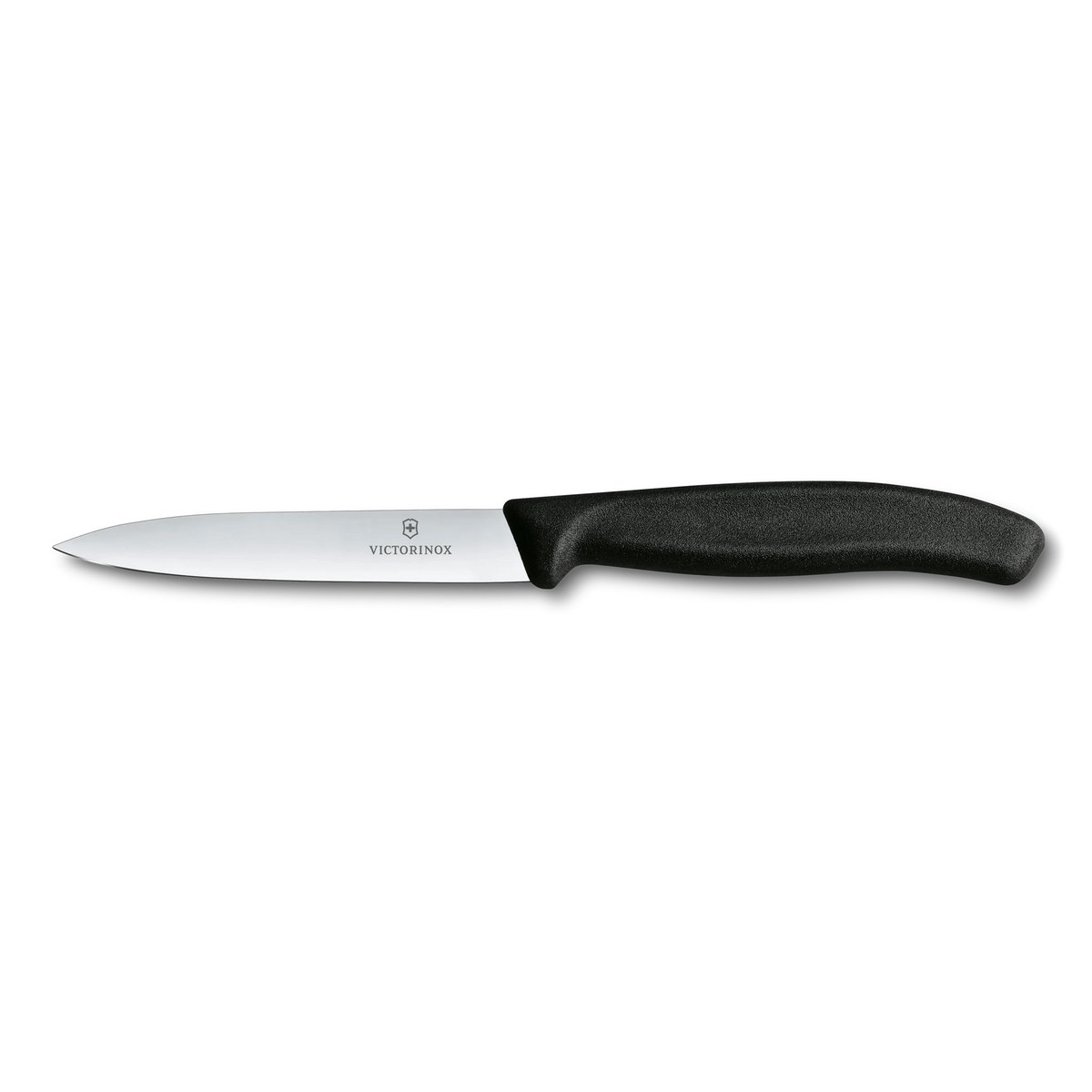 Μαχαίρι 10εκ. Κουζίνας Μυτερό Μαύρη Λαβή Swiss Classic Victorinox Μυτερό μαχαίρι κουζίνας Victorinox Swiss Classic με λεπίδα 10 εκ. και μαύρη λαβή