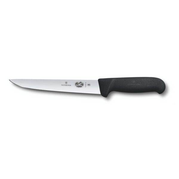 Μαχαίρι κρέατος Victorinox Fibrox με στενή λεπίδα και μαύρη λαβή, 18 εκ.