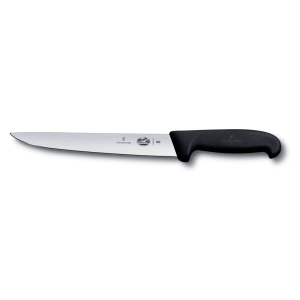 Μαχαίρι κρέατος Victorinox Fibrox με στενή λεπίδα και μαύρη λαβή, 22 εκ.