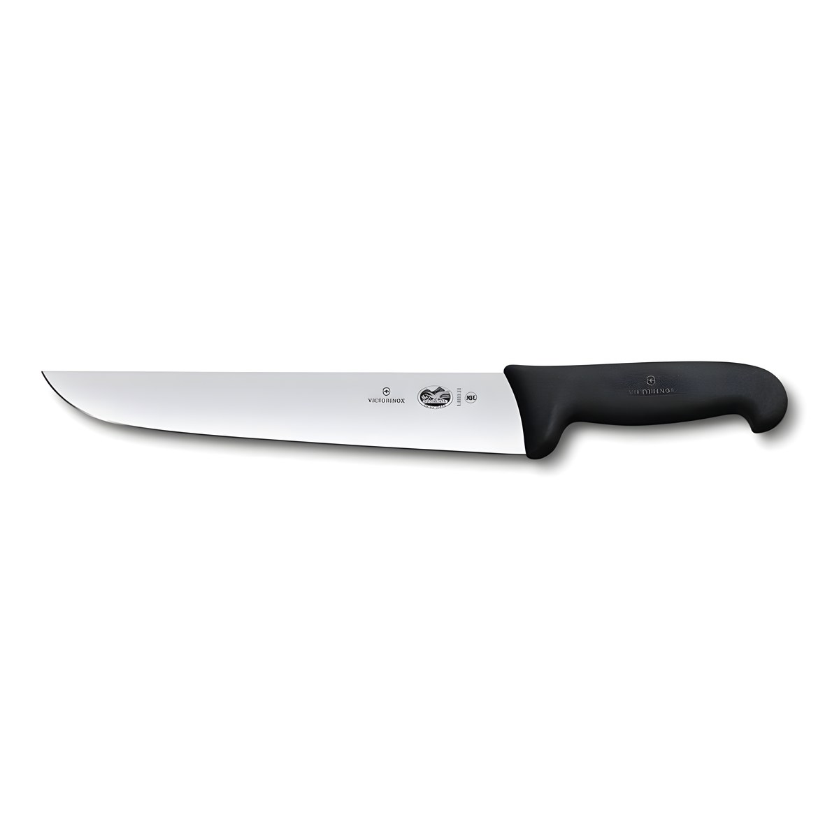 23cm Meat Knife Fibrox Handle Victorinox Victorinox Fibrox meat knife with wide blade and black handle, 23 cm