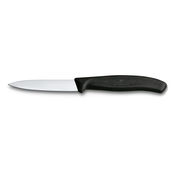 Μυτερό μαχαίρι κουζίνας Victorinox Swiss Classic με λεπίδα 8 εκ. και μαύρη λαβή