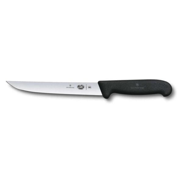 Μαχαίρι carving Victorinox Fibrox με μαύρη λαβή και λεπίδα 18 εκ.