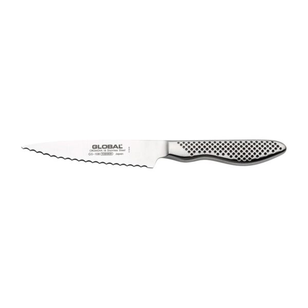 Ανοξείδωτο μαχαίρι γενικής χρήσης Global Classic GSF με χοντρό δόντι, 11 εκ
