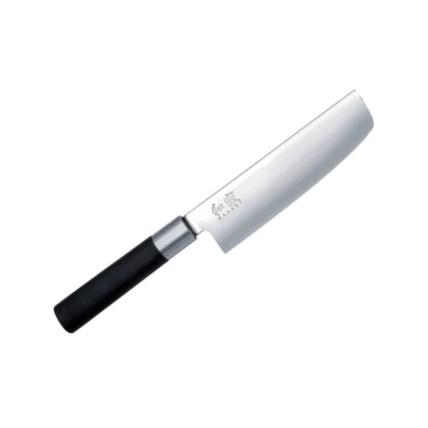 Ανοξείδωτο μαχαίρι Nakiri Kai Wasabi Black, 16,5 εκ.
