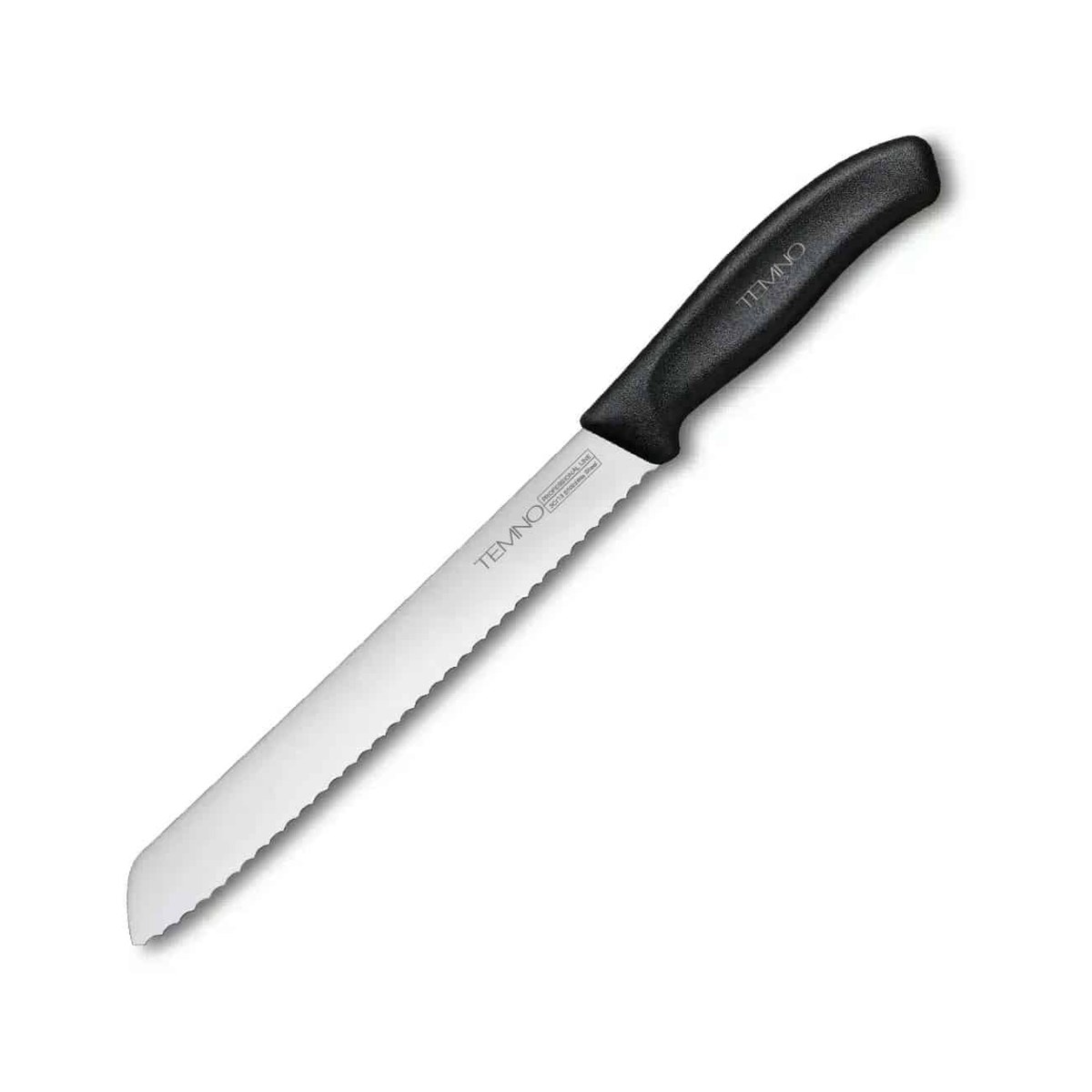 Bread Knife 20cm 3CR13 TEMNO Serrated bread knife made of 3CR13 steel, 20 cm
