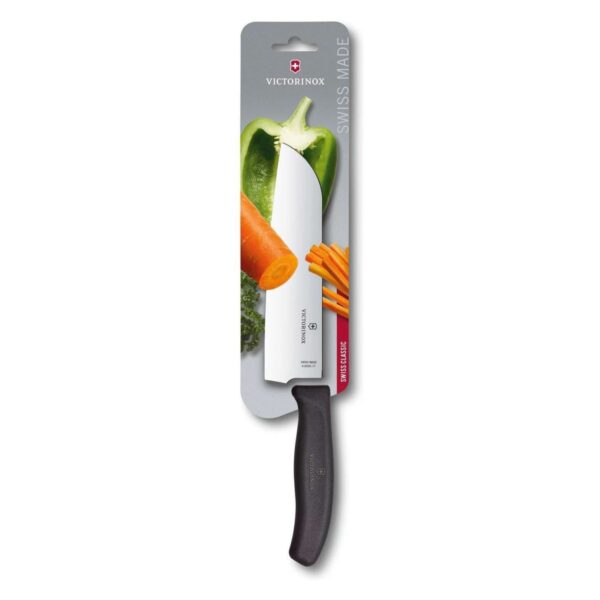 Μαχαίρι Santoku Victorinox Swiss Classic με μαύρη λαβή και λάμα 17 εκ.