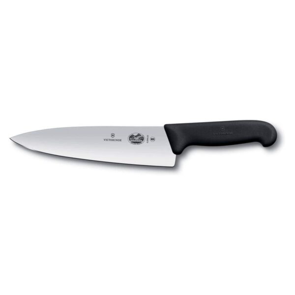 Μαχαίρι σεφ Victorinox Fibrox με φαρδιά λάμα 20 εκ. και μαύρη λαβή