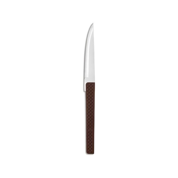 Comas K8 steak knife with brown handle, 18/10 stainless steel, 22.6 cm