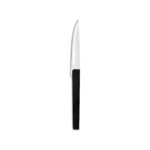 Comas K8 steak knife with black handle, 18/10 stainless steel, 22.6 cm