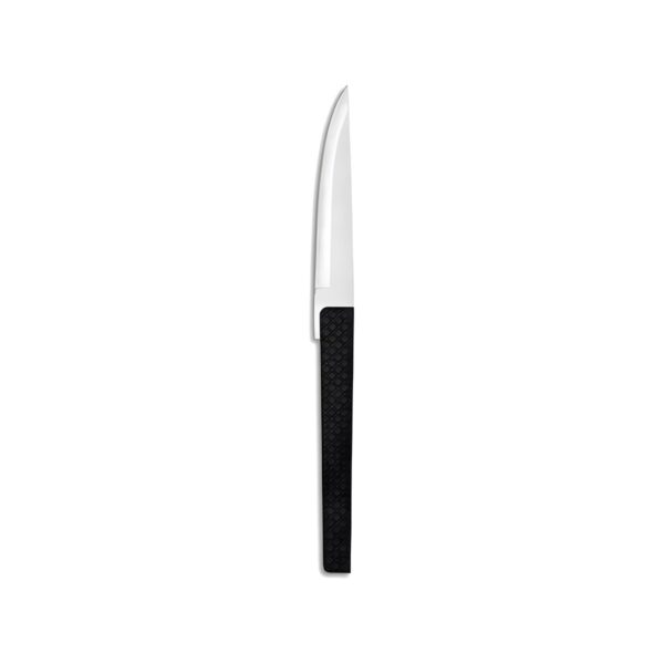 Comas K8 steak knife with black handle, 18/10 stainless steel, 22.6 cm